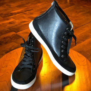 Nine West Faux Leather High Top Sneaker